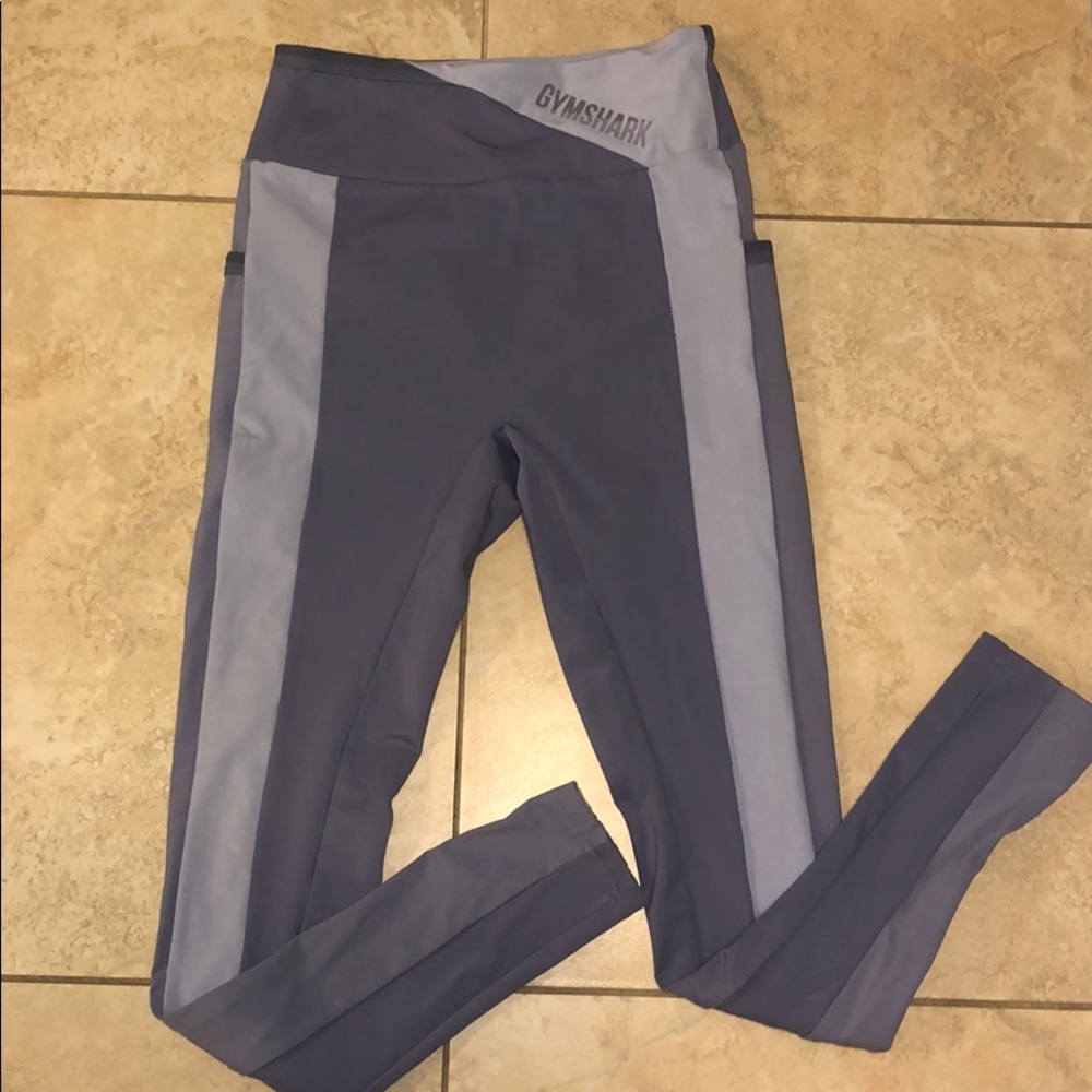 Violet gymshark leggings small stain on band